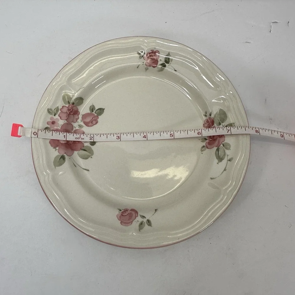 Vintage Gibson Housewares China Pink Roseland 35 Piece Cottage Core Plates Bowls